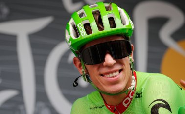 Rigoberto Urán logró, además del segundo lugar en la general, una victoria de una etapa y dos segundos tiempos parciales. AFP