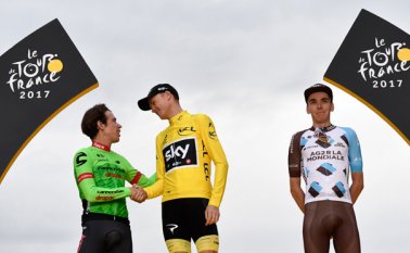 A sus 30 años, el líder del equipo Cannondale consiguió ser subcampeón del Tour de Francia. AFP