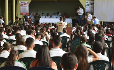 Pobladores de San Calixto, Teorama y Convención estuvieron presentes en la presentación de la oferta académica de este proyecto. Cortesía