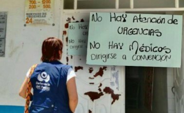 En un comunicado aseguraron que la salud se ha ido muriendo a pedazos. Cortesía