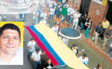 El pasado viernes los habitantes de Toledo marcharon por la pronta liberación del exalcalde Carlos Omar Delgado. Cortesía