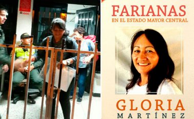 Gloria Martínez es integrante del Equipo de Pedagogía de Paz de las Farc. Tomada de Twitter