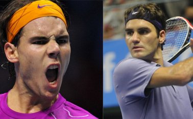 Rafael Nadal (I) Roger Federer (D) Archivo