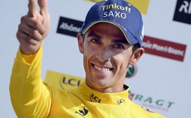 El escalador de Madrid (España) ha sido protagonista por sus triunfos en las grandes rondas del ciclismo mundial, pero también por su presunta relación con el dopaje, en el 2010. Este año será su última Vuelta a España. AFP