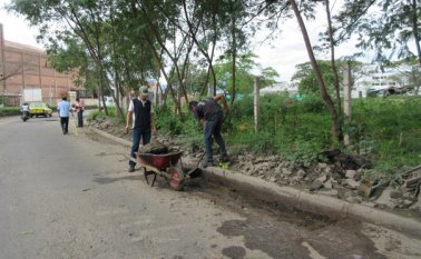 Las lluvias se habían convertido en un dolor de cabeza para los visitanes de esta zona. Archivo