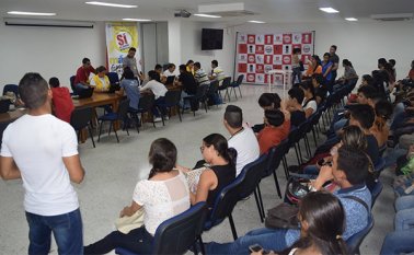 La primera jornada de preinscripción (15 y 16 de agosto) se llevó a cabo en el auditorio Eustorgio Colmenares de la Universidad Francisco de Paula Santander (UFPS). Cortesía