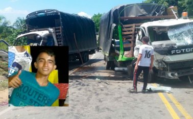 El menor iba como acompañante en este camión. La Opinión