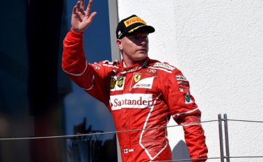 Kimmi Raikkonen, piloto finlandés. AFP