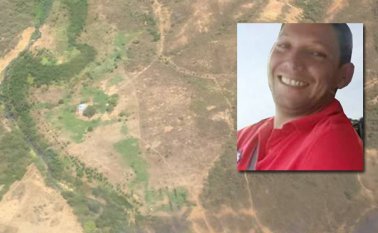 El comandante de la Policía coronel George Quintero, sobrevoló la zona del secuestro. Policía