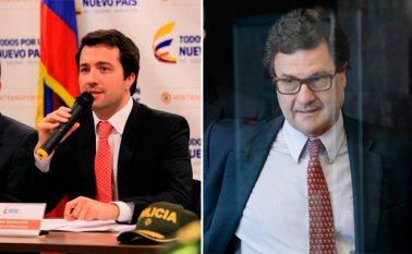 Dimitri Zaninovich (izquierda) asume el cargo que ocupó Andrade durante seis años. Colprensa