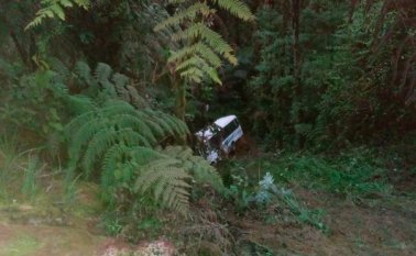 El accidente ocurrió a la altura del sector Miralindo. Cortesía