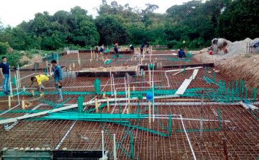 Los beneficiarios de las casas recibirán los primeros hogares este año, en los cuales se invirtieron 4.800 millones de pesos. Cortesía