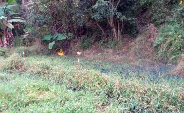 Así está el sector en donde ocurrió el accidente con la cisterna de combustible. Cortesía