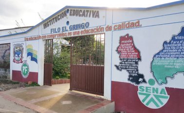 Diecinueve profesores forman a 437 estudiantes en el colegio de la población. La comunidad pidió una mayor presencia de docentes. Cristian Herrera