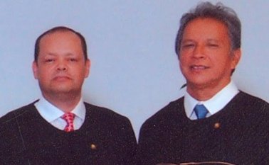El exmagistrado Fernando Castañeda Cantillo (izquierda) fue detenido el miércoles en la noche en Ciénaga, Magdalena. Archivo La Opinión