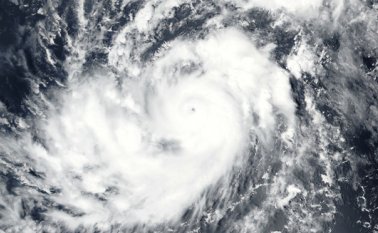 Imagen satelital del huracán Irma. AFP