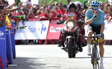 Miguel Ángel López sumó su segunda victoria en la Vuelta a España AFP