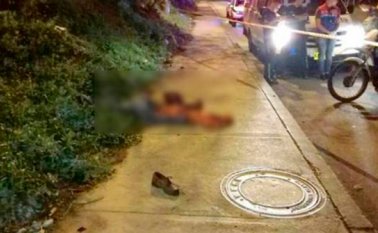 En un andén quedó el cuerpo sin vida de Paulo Wilson Navarro, luego de ser atropellado. Colprensa
