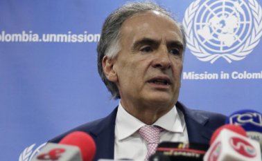 Jean Arnault, jefe de misión de observación de la ONU. Colprensa