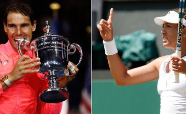 Con Rafael Nadal y Garbiñe Muguruza como los número uno de sus respectivos escalafones, España se sube a la cima del tenis mundial después de 14 años cuando Estados Unidos lo logró. AP