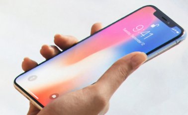 Así se ve la parte frontal del nuevo iPhone X. AFP