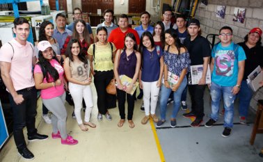 Los estudiantes conocieron los diferentes procesos y labores que se cumplen en el periódico. Juan Pablo Cohen