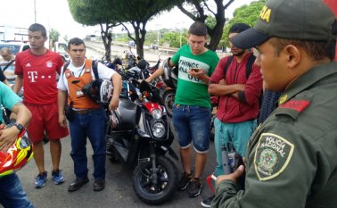180 motociletas fueron marcadas en dos jornadas hechas por la Policía en Cúcuta. Suministrada