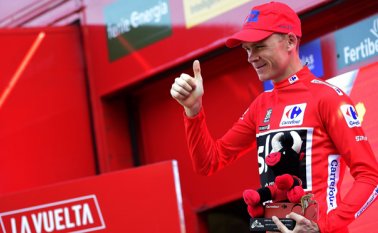Chris Froome llega a la contrarreloj individual de mañana luego de haber ganado El Tour de Francia y La Vuelta a España. El británico se enfrenta, como favorito, al vencedor del Giro de Italia, Tom Dumoulin.   AFP