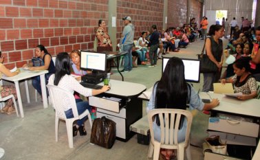 Para evitar que continúe la venta de citas, la Registraduría habilitó un punto de atención. Cortesía