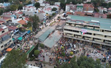 Escuela elemental Enrique Rebsamen. AFP