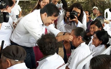 Entregaron ayudas técnicas y nutricionales a esta población. Cortesía