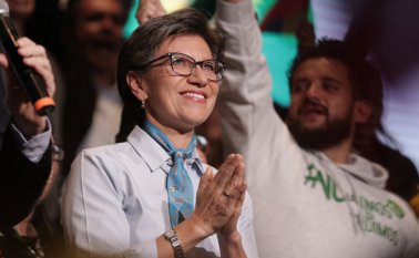 Claudia López fue la ganadora de la encuesta que hizo la Alianza Verde para elegir su candidato presidencial. Colprensa