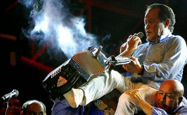 Alfredo Gutiérrez fue homenajeado en el Festival Cuna de Acordeones. Tomada de El Heraldo