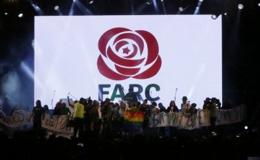 El logo del partido político en el que se transforman las Farc. Colprensa