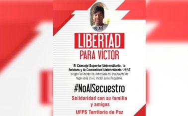Víctor Julio Roqueme es hijo de un empresario de Cúcuta. Tomada de Twitter