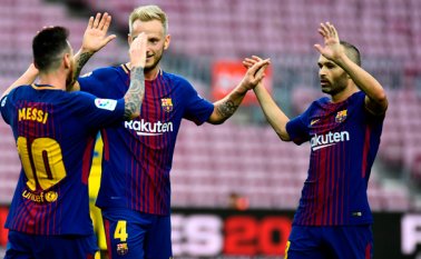 El Barcelona sumó tres puntos más y se mantiene líder en España. AFP