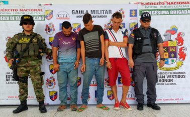 Estos delincuentes estarían recibiendo un promedio de 60 millones de pesos mensuales, producto de la extorsión. Ejército Nacional