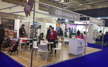Los industriales de Norte de Santander están instalados en el Pabellón Colombia junto a otro empresarios del país, que hacen presencia en Expo Edifica, la feria internacional organizada en Chile. Cortesía