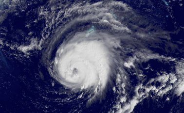Imagen satelital de la tormenta tropical Nate, próxima a transformarse en el sexto huracán de la temporada. EFE