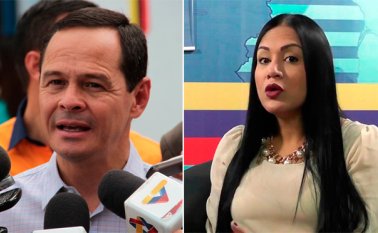 Laidy Gómez es la candidata de la coalición opositora, mientras que Vielma es el aspirante del presidente Maduro. Archivo
