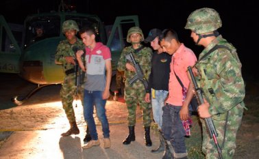 Los capturados responderán por tráfico, fabricación o porte de estupefacientes. Ejército Nacional