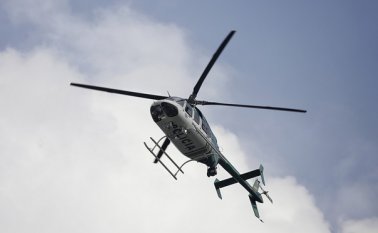 La aeronave recibió varios impactos de bala. Archivo