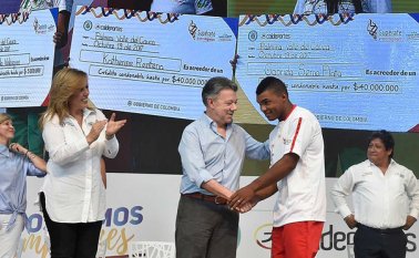 Juan Manuel Santos pedirá al Congreso la creación del Ministerio del Deporte. Archivo