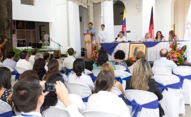 Un foro sobre la vida del sacerdote Rafael García-Herreros Unda, se cumplió en la Biblioteca Pública Julio Pérez Ferrero. Fue moderado por el director del ente cultural, Julio García Herreros.  Alfredo Estévez