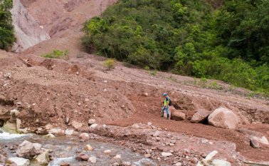 Actualmente, el río Zulia genera procupación por su color rojizo, derivado de este deslizamiento, en Arboledas. Cortesía