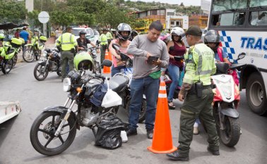 Puesto de control de la Policía Nacional Archivo