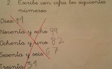 Esta fue la tarea que el profesor puso a sus alumnos. Tomada de Twitter