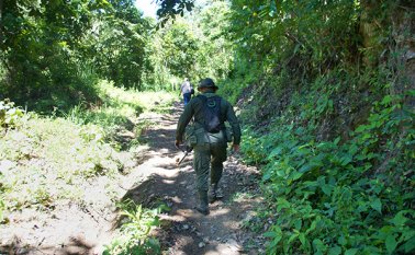 La unidad de restitución, en compañía de la Fuerza Pública, entregó días atrás la parcela que fue restituida en Arboledas. Cortesía
