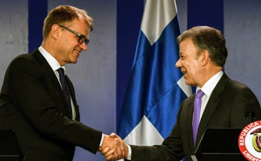 Juha Sipiläsu, primer jefe de gobierno de Finlandia, expresó su interés de impulsar la cooperación en educación y comercio. Colprensa