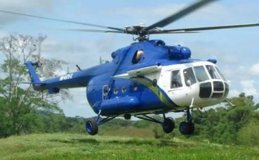 El piloto del MI-17 de la empresa Helistar se vio obligado a aterrizar de emergencia. Referencial